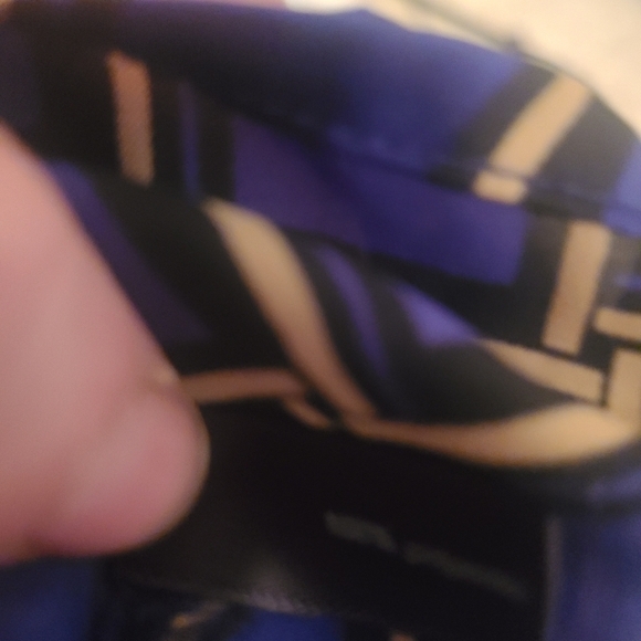 The  Limited Satin Square Print Pattern Blue Tank Top Womens Size‎ Small - Picture 5 of 5